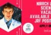 NIRRCH Life Sciences Vacancy