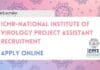 ICMR-National Institute of Virology Project Assistant Recruitment, Apply Online NIV Pune Mumbai Jobs