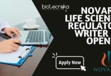 Novartis Life Sciences Regulatory Writer Job Opening, Apply Online Novartis Life Sciences Regulatory