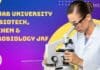 Panjab University MSc Biotech, Biochem & Microbiology JRF Job Panjab University JRF Vacancy