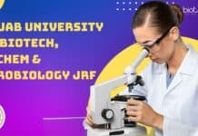 Panjab University MSc Biotech, Biochem & Microbiology JRF Job Panjab University JRF Vacancy