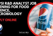 Pepsi R&D Analyst Job Opening For Food Science, Microbiology – Apply Online Pepsi R&D Analyst Job