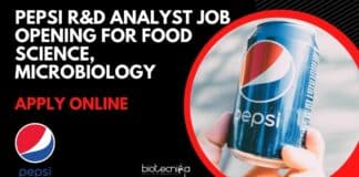 Pepsi R&D Analyst Job