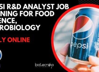 Pepsi R&D Analyst Job