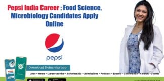 Pepsico Microbiology Job