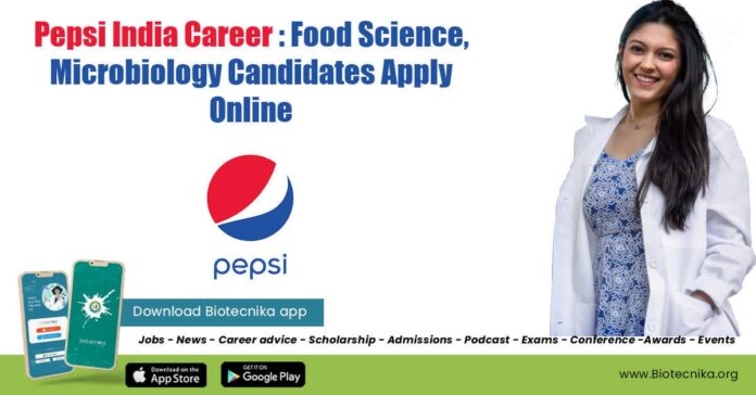Pepsico Microbiology Job