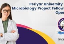 Periyar University MSc Microbiology Project Fellow Job Opening Periyar University Microbiology Project
