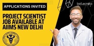 Project Scientist Job Available