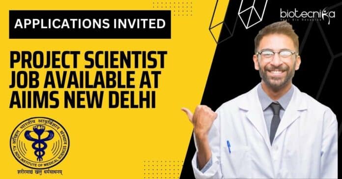 Project Scientist Job Available