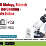 RCB BSc, PhD Biology, Biotech Project Job Opening – Apply Online RCB BSc Biology Job