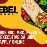 Rebel Foods BSc, MSc, BTech & MTech Executive QA Jobs, Apply Online Rebel Foods QA Jobs