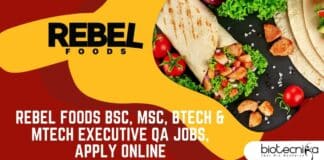 Rebel Foods QA Jobs