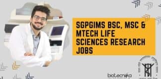 SGPGIMS Job Openings 2022
