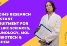 SGPGIMS Research Assistant Recruitment For MSc Life Sciences, Immunology, Mol Bio, Biotech & Biochem SGPGIMS Research Assistant Recruitment