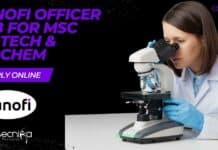 Sanofi Officer Job For MSc Biotech & Biochem, Apply Online Sanofi Officer Job