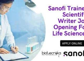 Sanofi Trainee Scientific Writer
