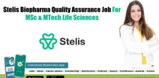 Stelis Biopharma QA Job