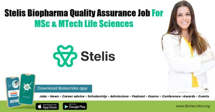 Stelis Biopharma QA Job
