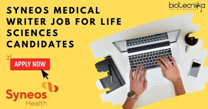 Syneos Medical Writer Job