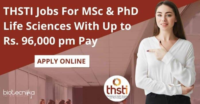 THSTI Jobs Latest 2022