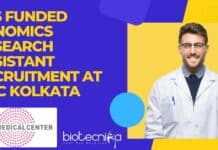 TCS Funded Genomics Research Assistant Recruitment at TMC Kolkata TMC Kolkata Job Opening