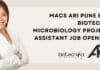 MACS ARI Pune BSc Biotech & Microbiology Project Assistant Job Opening ARI Pune BSc Job