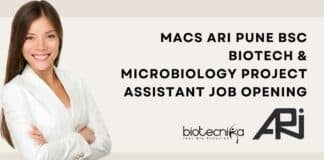 ARI Pune BSc Job