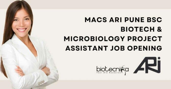 ARI Pune BSc Job