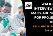Walk-In-Interview at MACS-ARI Pune For Project Jobs – BSc & MSc Eligible ARI Pune Vacancies 2022