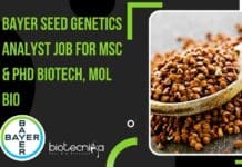 Bayer Seed Genetics Analyst Job For MSc & PhD Biotech, Mol Bio – Apply Bayer Seed Genetics Analyst