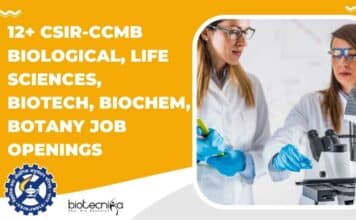 CCMB Job Vacancies 2022