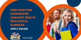 CSIR-CDRI PhD Admissions 2023
