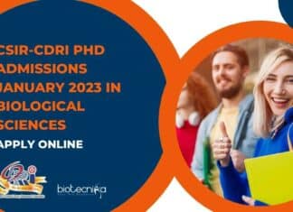 CSIR-CDRI PhD Admissions 2023