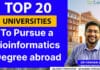 Top 20 Universities To Pursue Bioinformatics Degree Abroad Top 20 Bioinformatics Universities Abroad