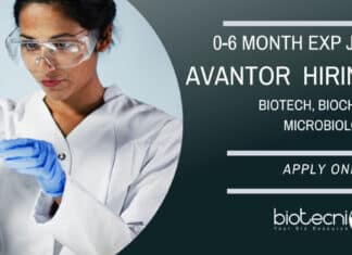 Avantor Biotech Freshers Job