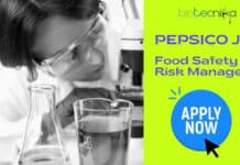 Pepsico Food Safety Risk Manager Latest Job Opening Pepsico Food Mircobiology Job