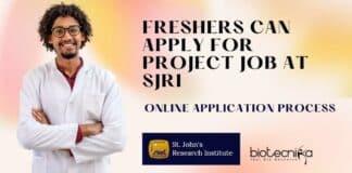 Freshers Microbiology Project Job