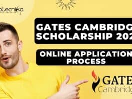 Gates Cambridge Scholarship 2022