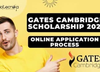 Gates Cambridge Scholarship 2022