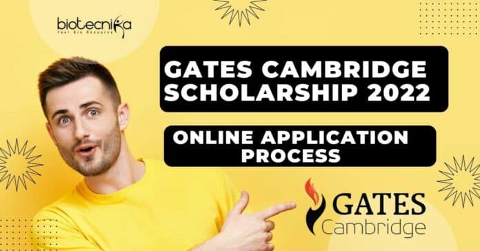 Gates Cambridge Scholarship 2022