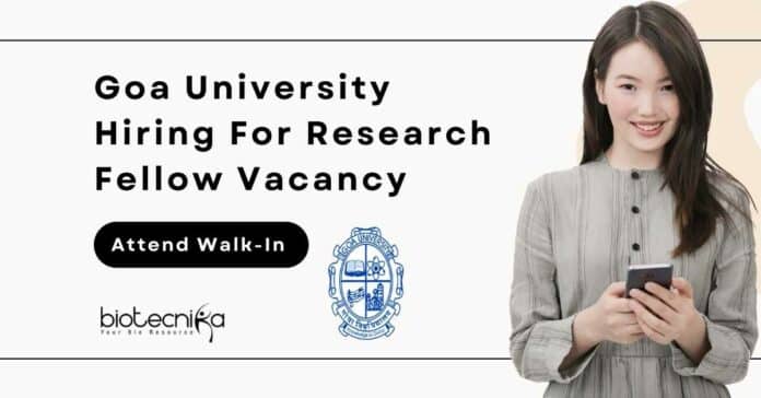 Goa University Hiring