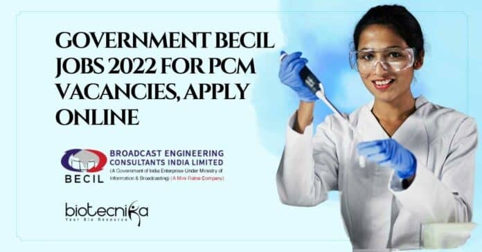 Government BECIL Jobs 2022