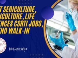 Govt CSRTI Jobs