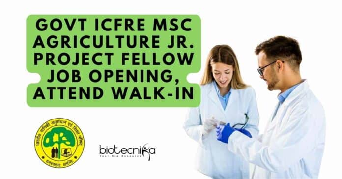 Govt ICFRE MSc Agriculture