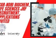 ICAR-NDRI Biochem, Life Sciences JRF Recruitment, Applications Invited ICAR-NDRI Biochem
