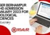 IISER Berhampur Admissions 2023