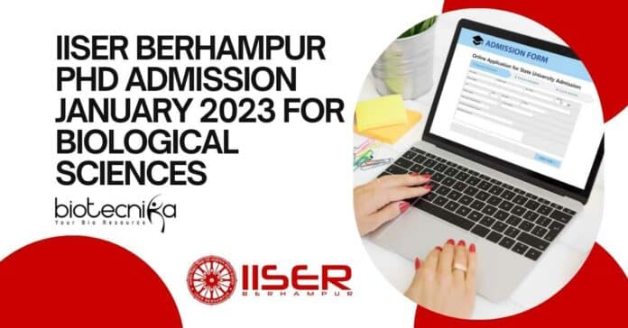 IISER Berhampur Admissions 2023 IISER Berhampur Admissions 2023