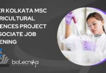 IISER Kolkata Agricultural Job