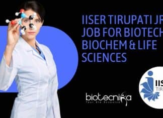 IISER Tirupati MSc Job