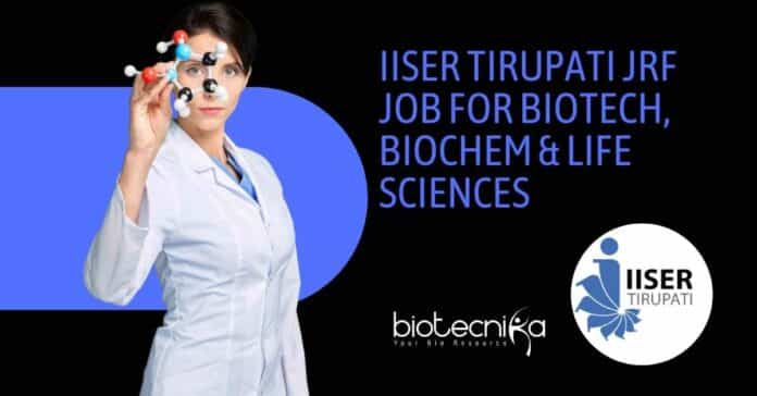 IISER Tirupati MSc Job